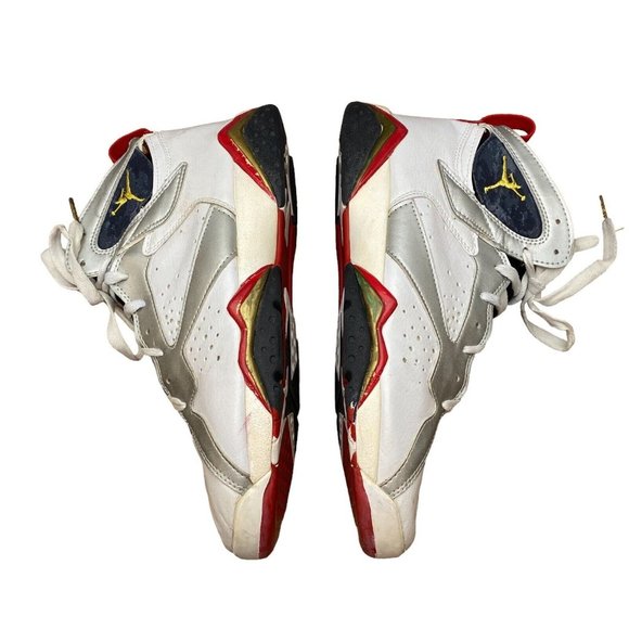 Men\'s Size US‎ 11.5 - Jordan 7 Retro Olympic 2004 White Gray Black Red main image 7